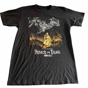 Attack On Titan T Shirt Final Season Men Sz Small Black Anime Y2K Graphic